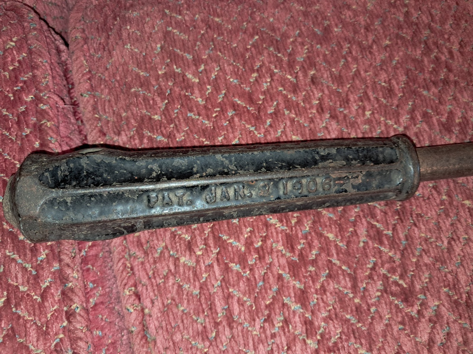 NEW JUMBO 1905 BRIDGEPORT HDWE MFG CO. USA NAIL PULLER PAT. JAN 9, 1906