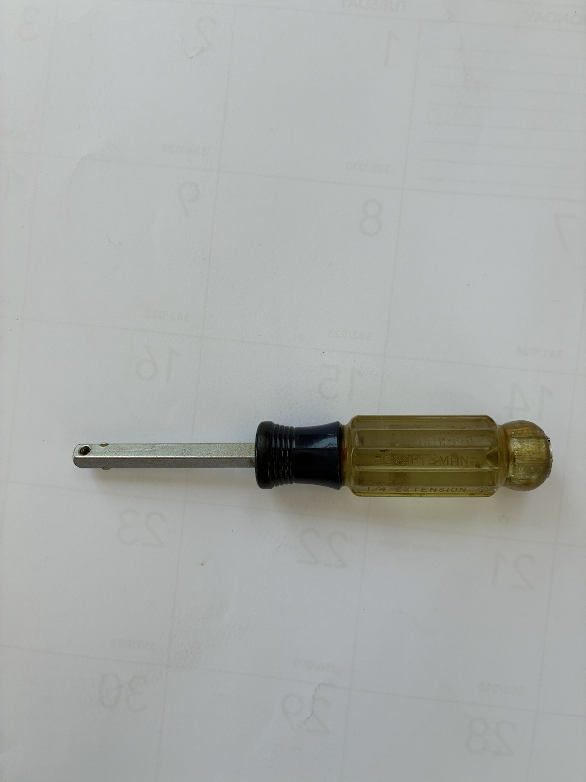 Rare Vintage Craftsman 1/4 Extension V Series Tool – Add An Ext. At Handle End