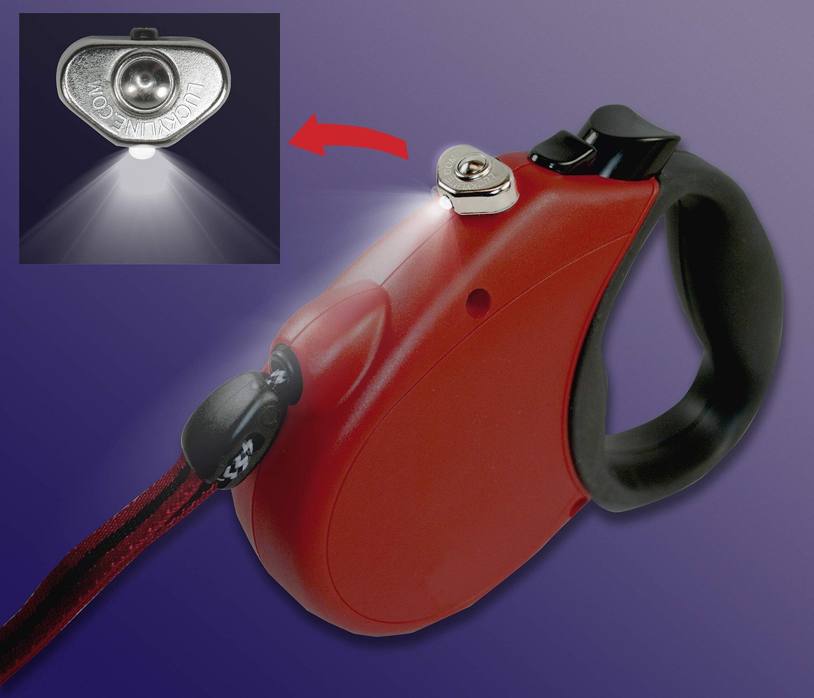 Smallest LED Thumb Light for Keys & Tools, Silver Keyring Flashlight 90701