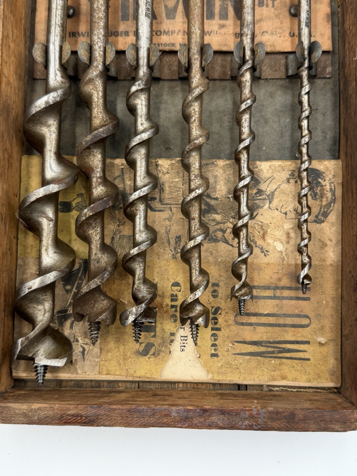 Vintage Stanley No 923-8 Ratchet Brace Irwin BBM Auger Bit Set 1950s Book USA +