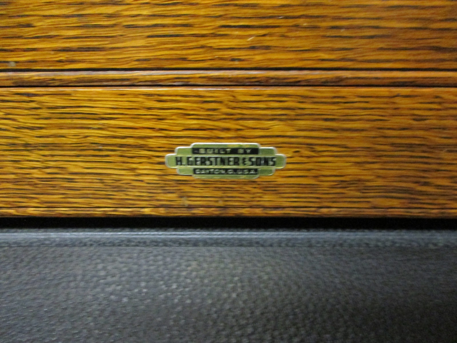 MACHINIST TOOLS * GERSTNER * LEATHER BOUND TOOL CHEST * 11 DRAWER * KEY / COVER