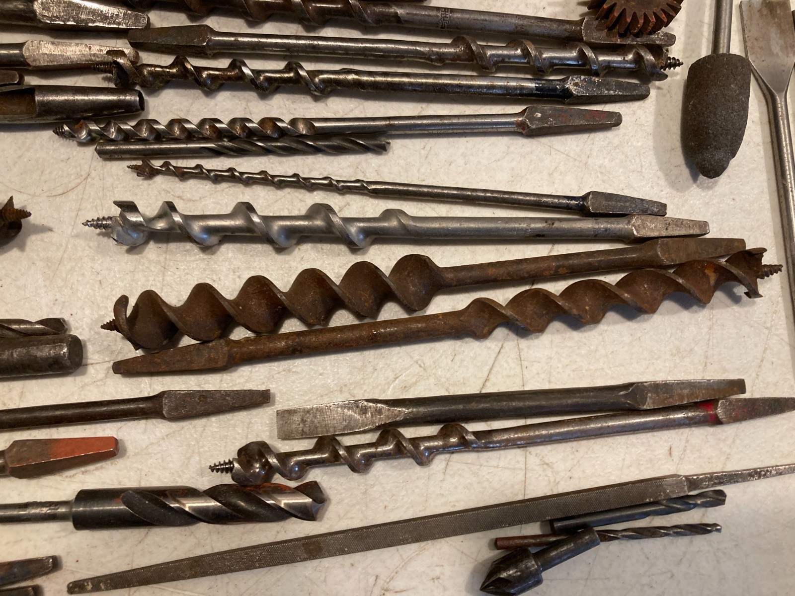 Kennedy Kits Bighorn Line Machinist Tool Box W/ Huge Lot Antique Auger Drill Bit