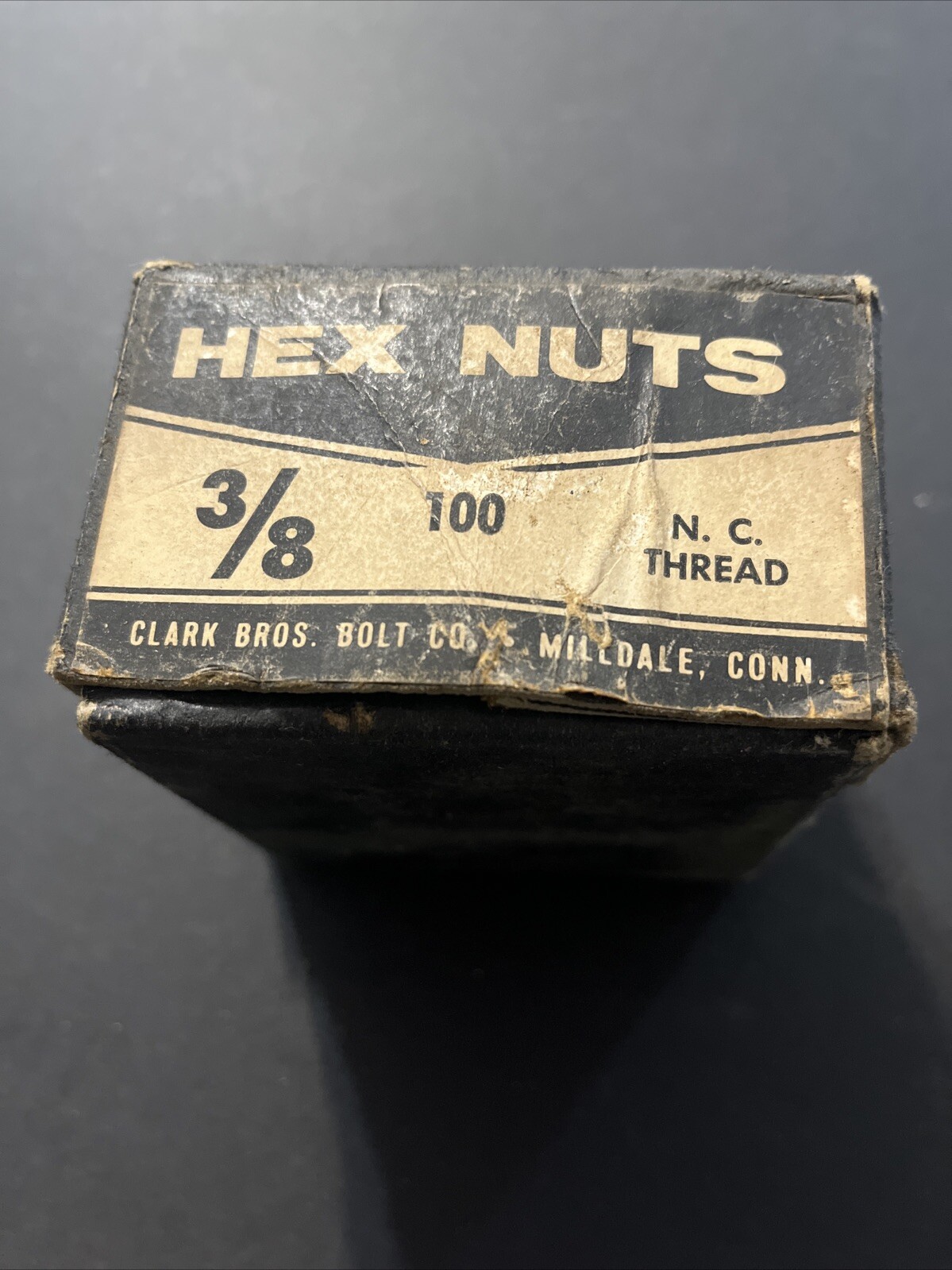 Vintage Clark Bros Hex Nuts