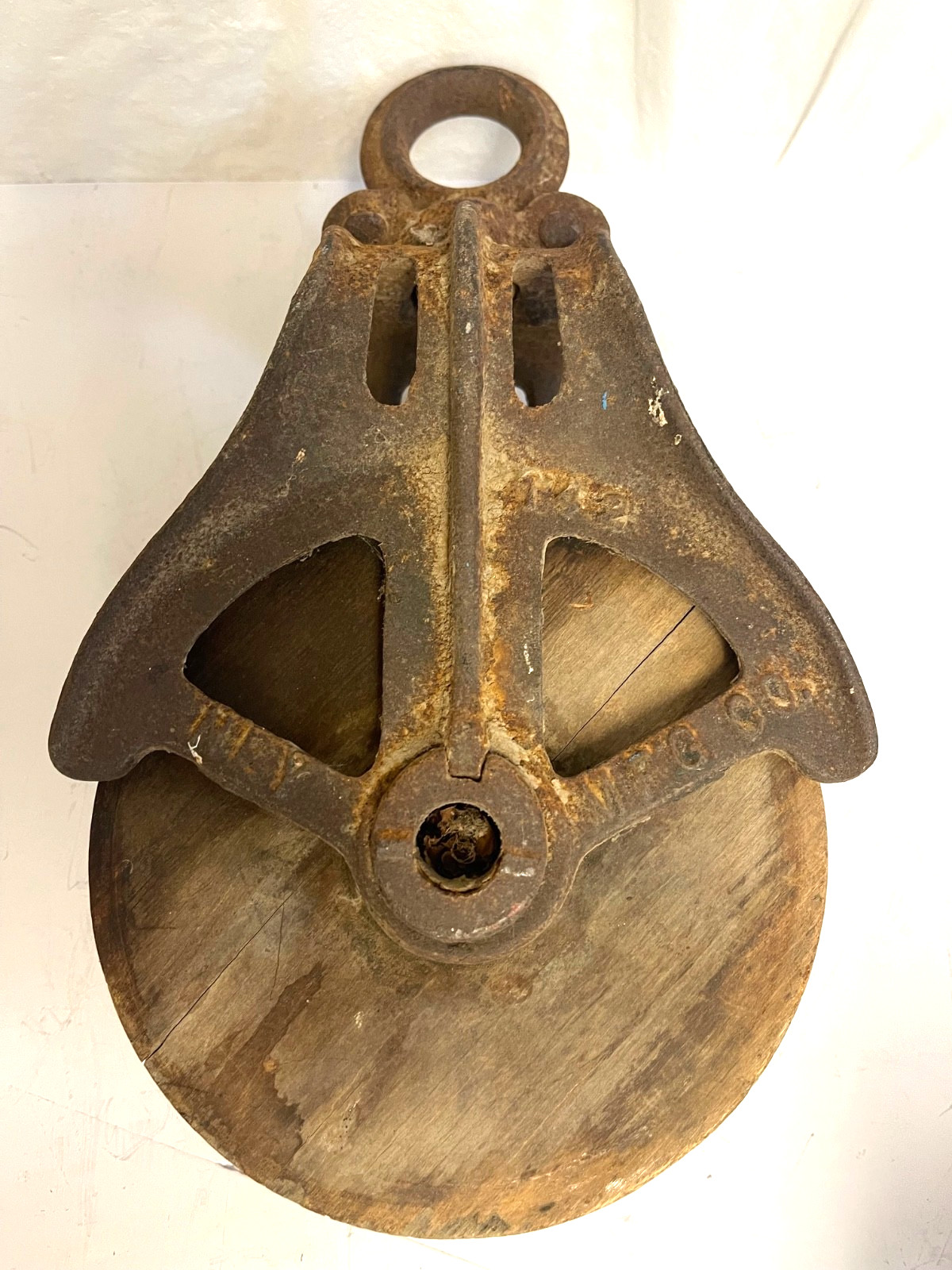 Vintage Wood and Cast Iron Pulley – Ney Mfg. Co.