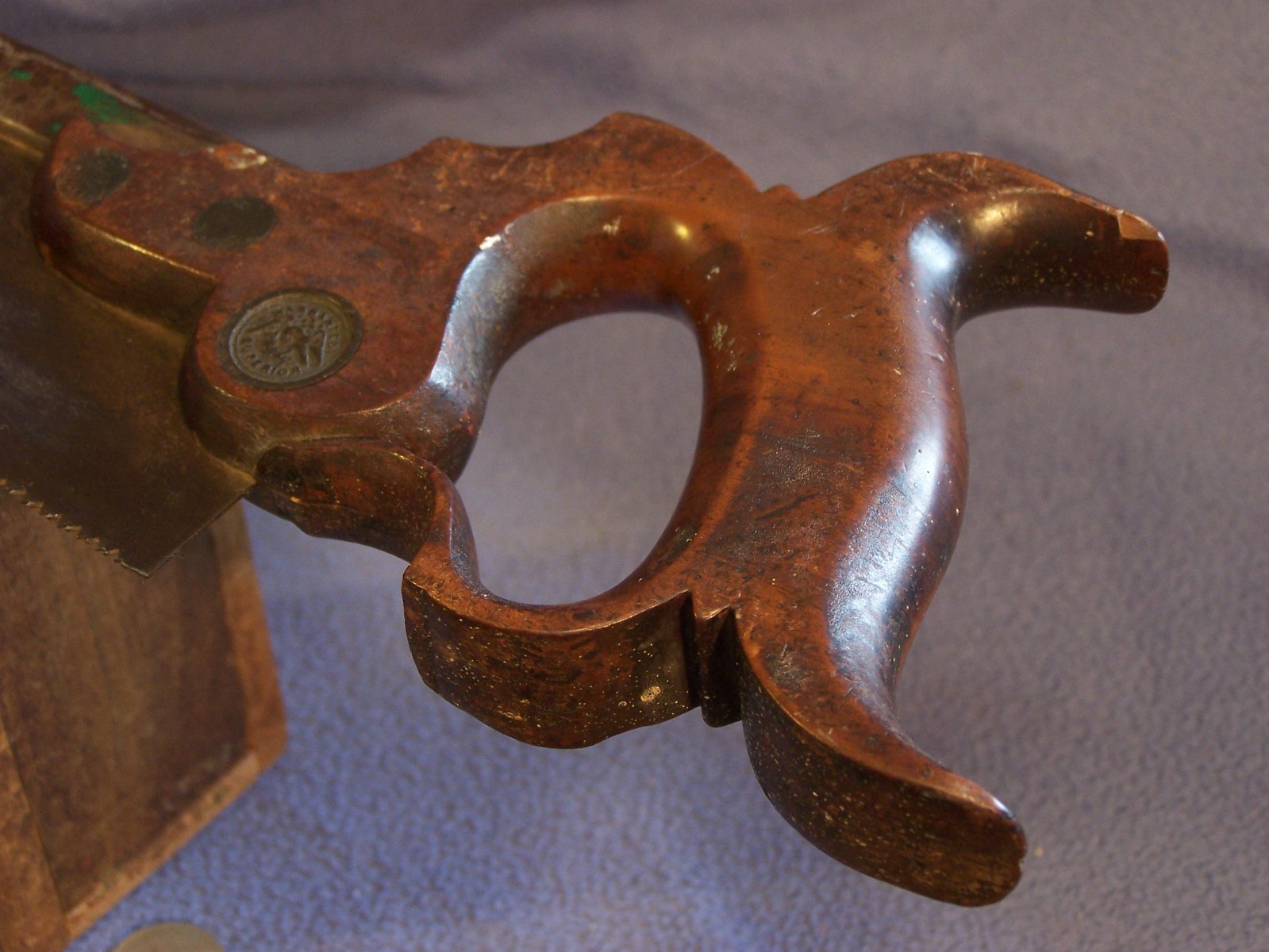 Norton Jewett & Buzby New York Triple Cove Back Saw circa 1846 Disston Style