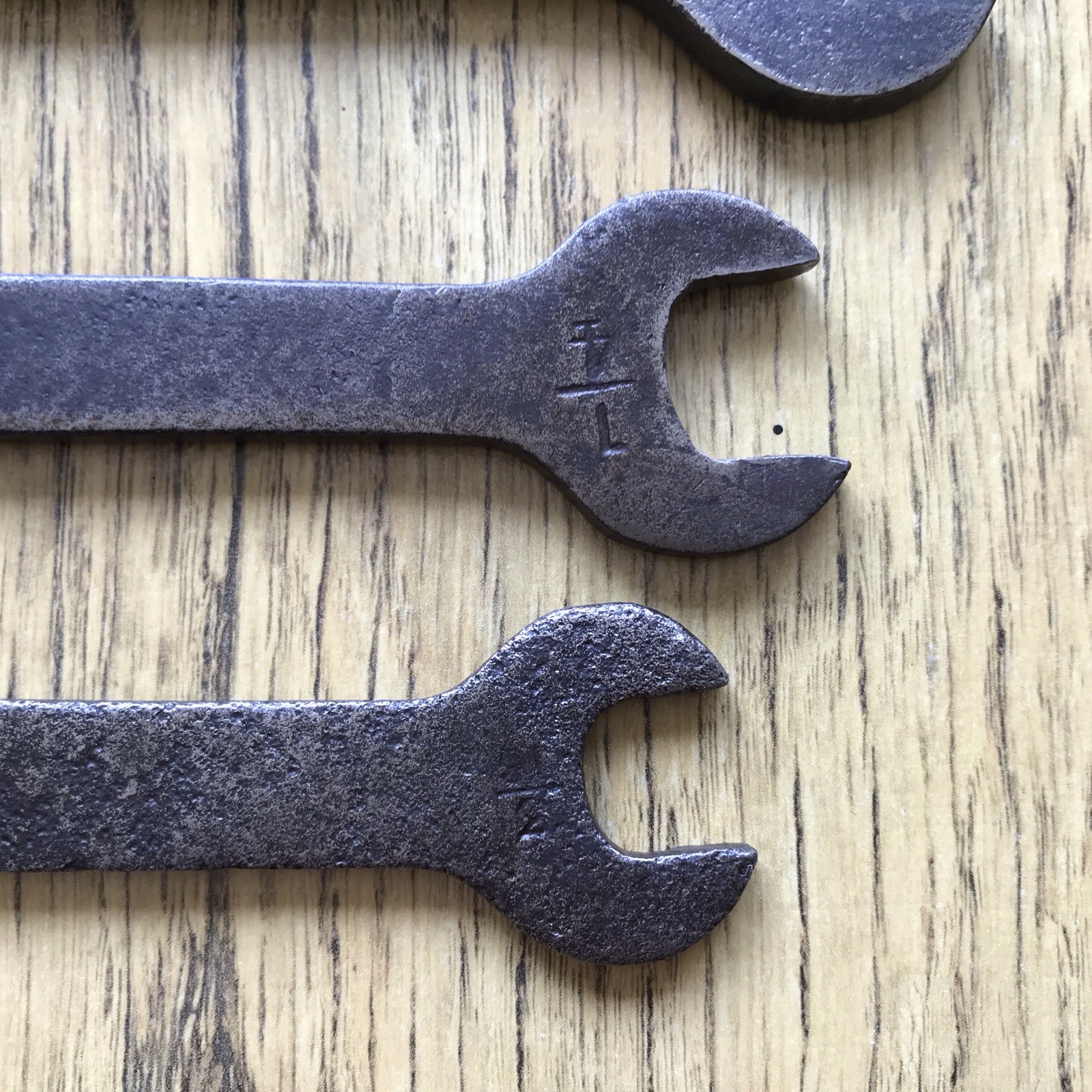 4 Vintage 1/2″ to 3/16″Whitworth Flat Plate Spanners Classic Car Tool Kit .no 4