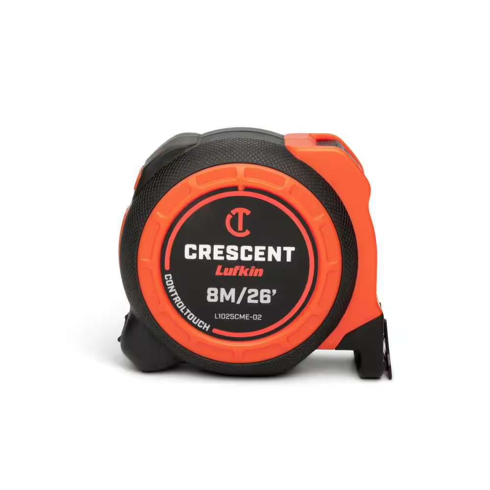 Lufkin 1-3/16 In. X 8 M/26 Ft. Controltouch Yellow Clad Tape Measure