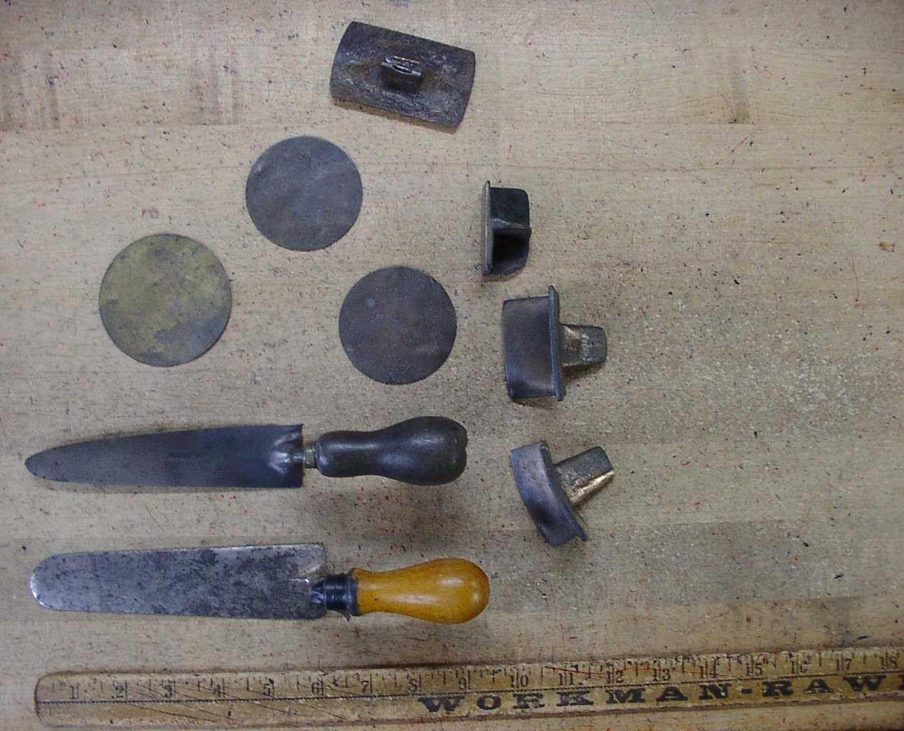 30 Antique Assorted Sand Casting Foundry Metal Tools Including Monk,Burr,& More!