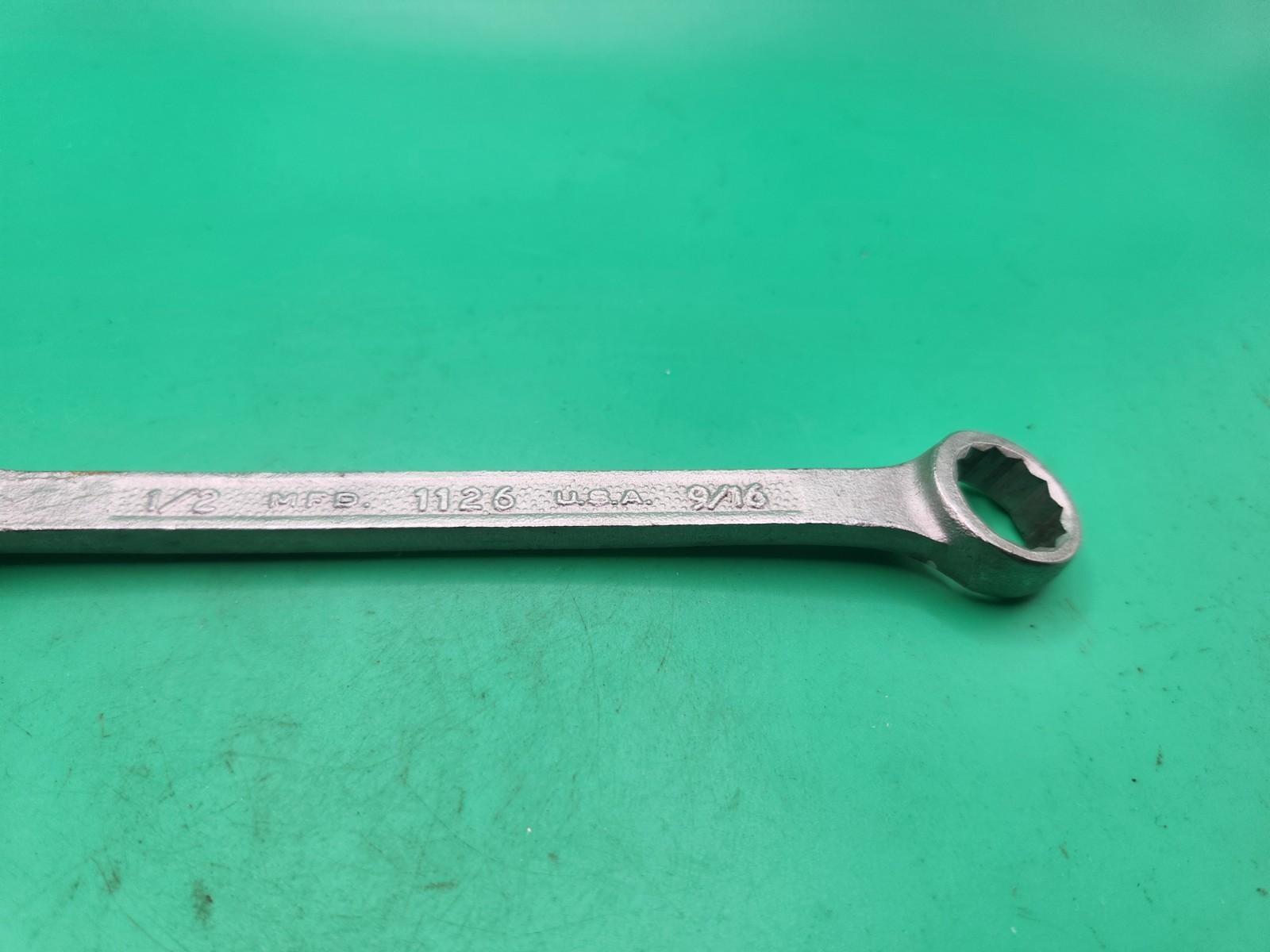 Vintage Plomb 1126 Pebble 9/16″ x 1/2″ Double Box End Wrench Plvmb Plumb USA