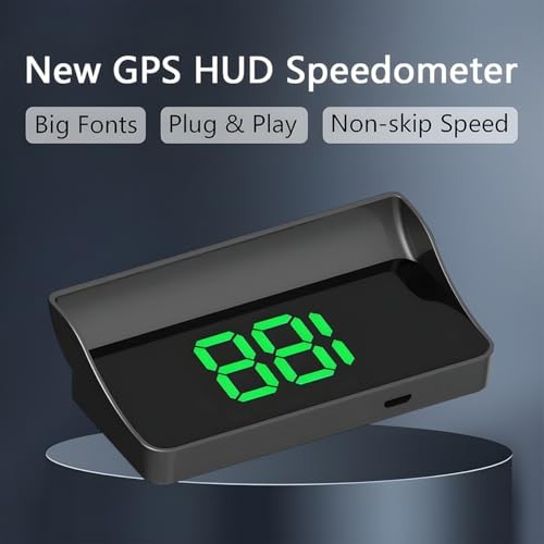 Head Up Display for Car, KMH Vehicle Digital GPS Speedometer with HD Large MPH