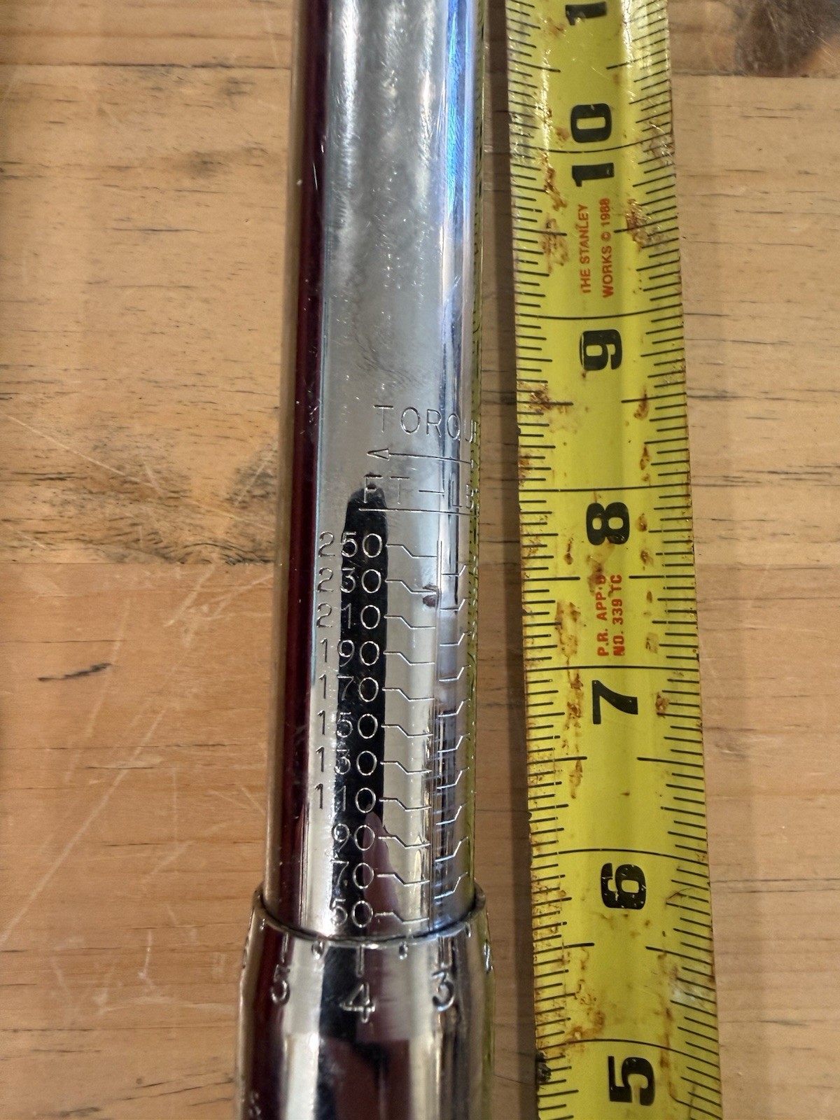 Proto Professional J6014 Torque Wrench – 1/2in Drive 50-250 Ft-lbs With Case