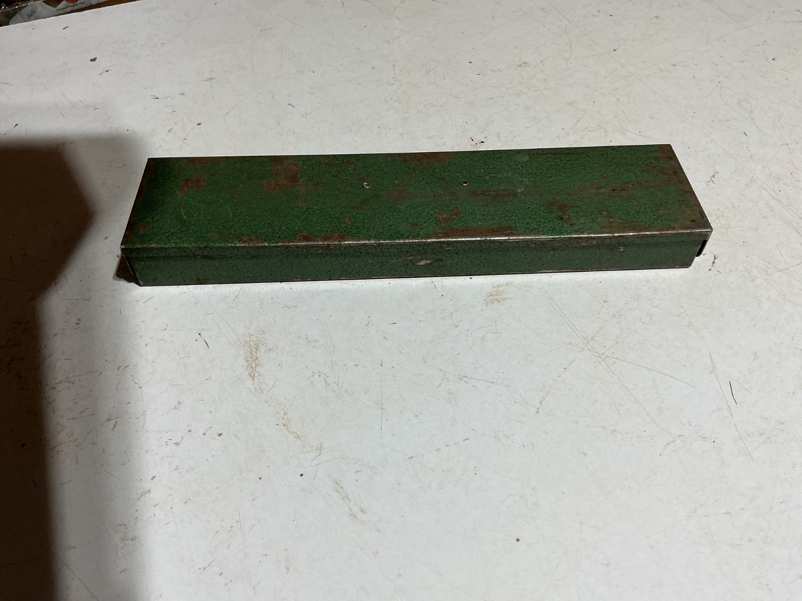 Vintage S-K Tools Green Metal Tool Box for Socket Set 10.5” X 2.5” X 1”