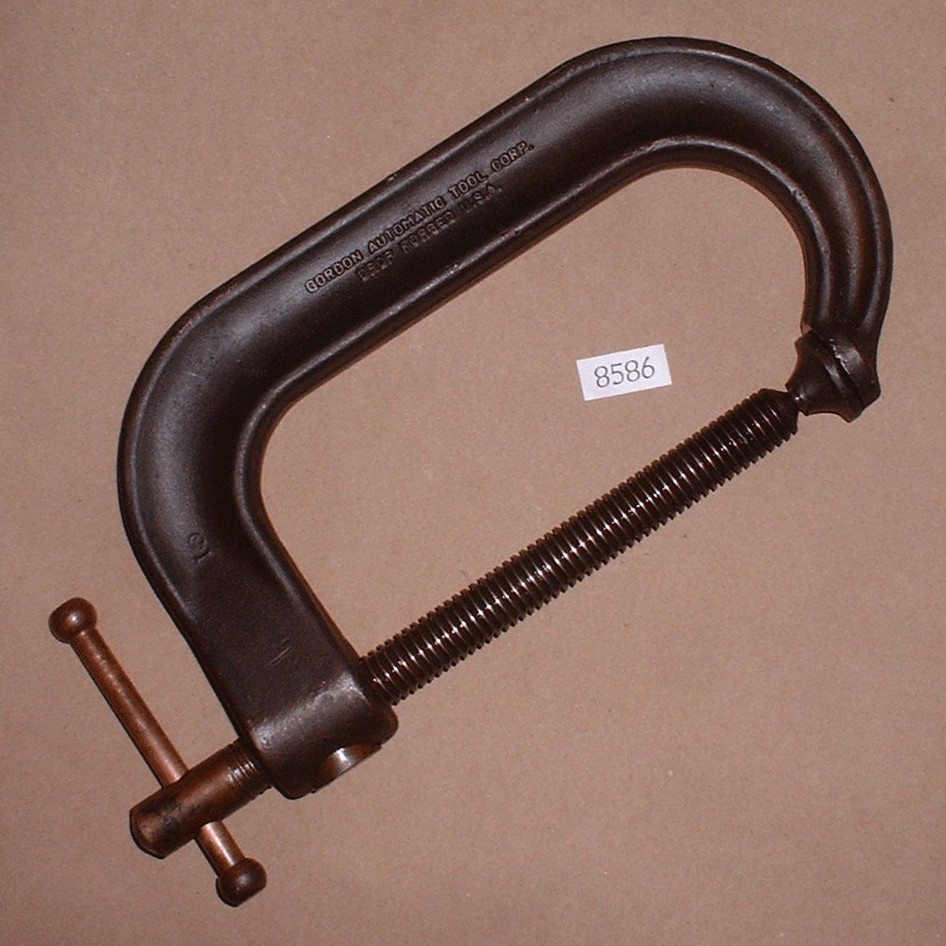 Gordon Automatic Tool Corp. Push Buttom Quick Adjustment 6″ C-Clamp with Patent