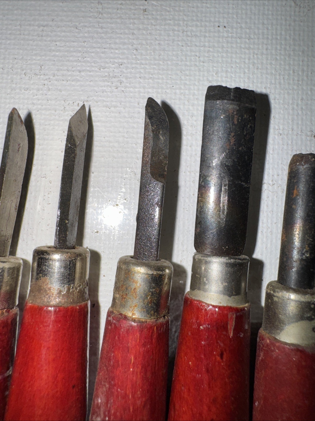 vintage wood carving chisel and gouge set Of 12 Made In Japan