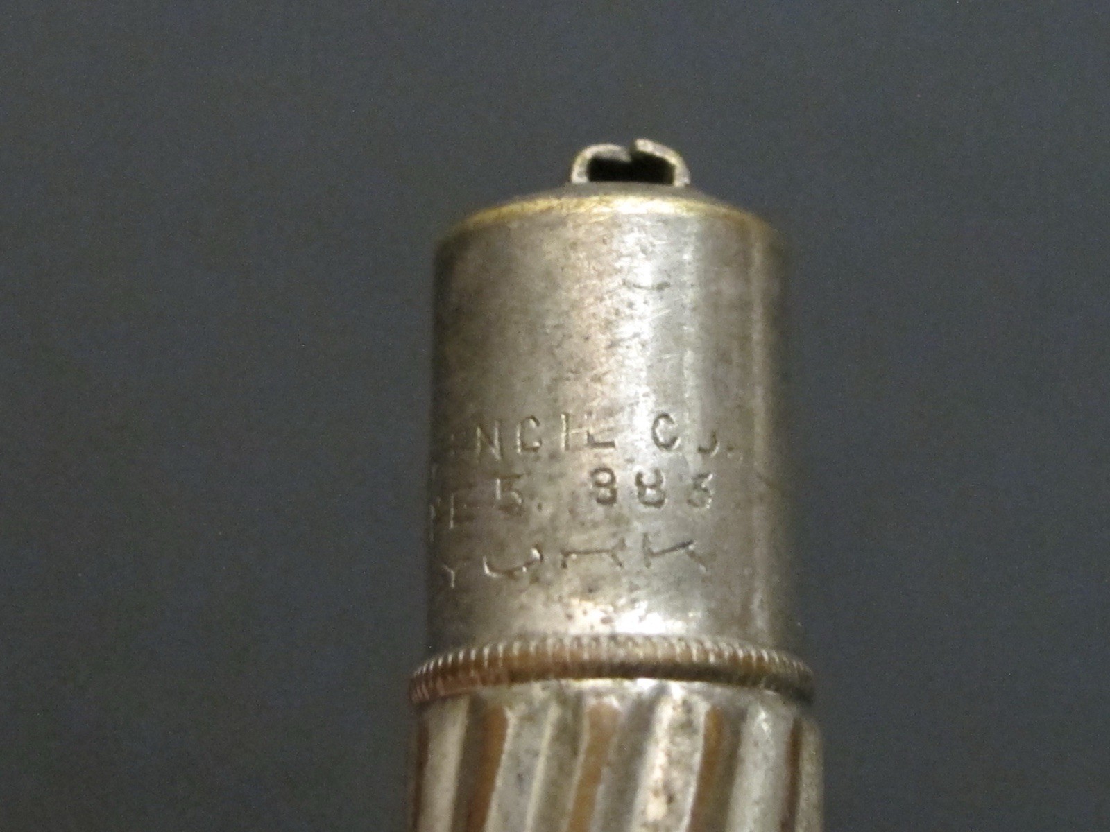 1883 “EAGLE PENCIL CO.” Gravity Pencil sharpener Packet Knife Antique Rare Tool