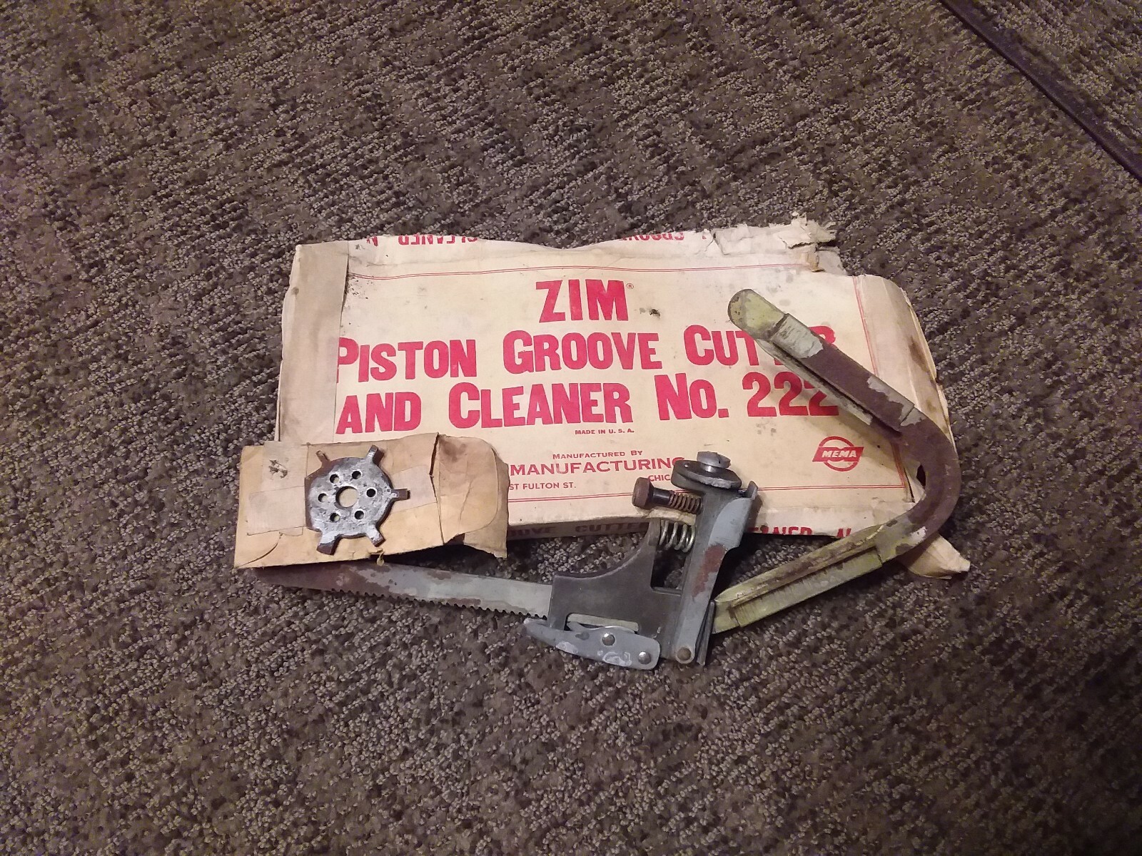 ZIM PISTON GROOVE CUTTER AND CLEANER 222 NOS