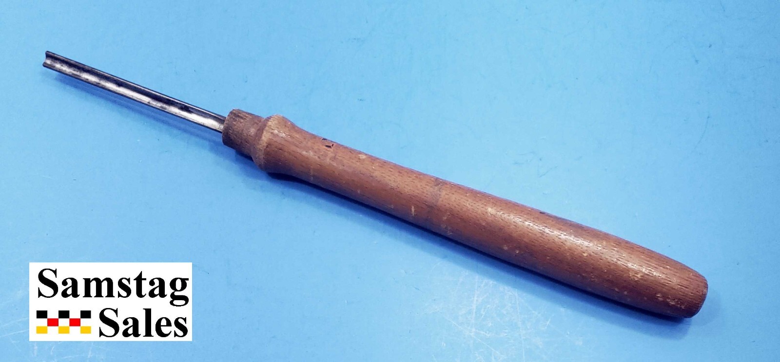 Vintage Disston USA Wood Turning Tool Overall Length About 14-7/16″ Blade 4-1/4″