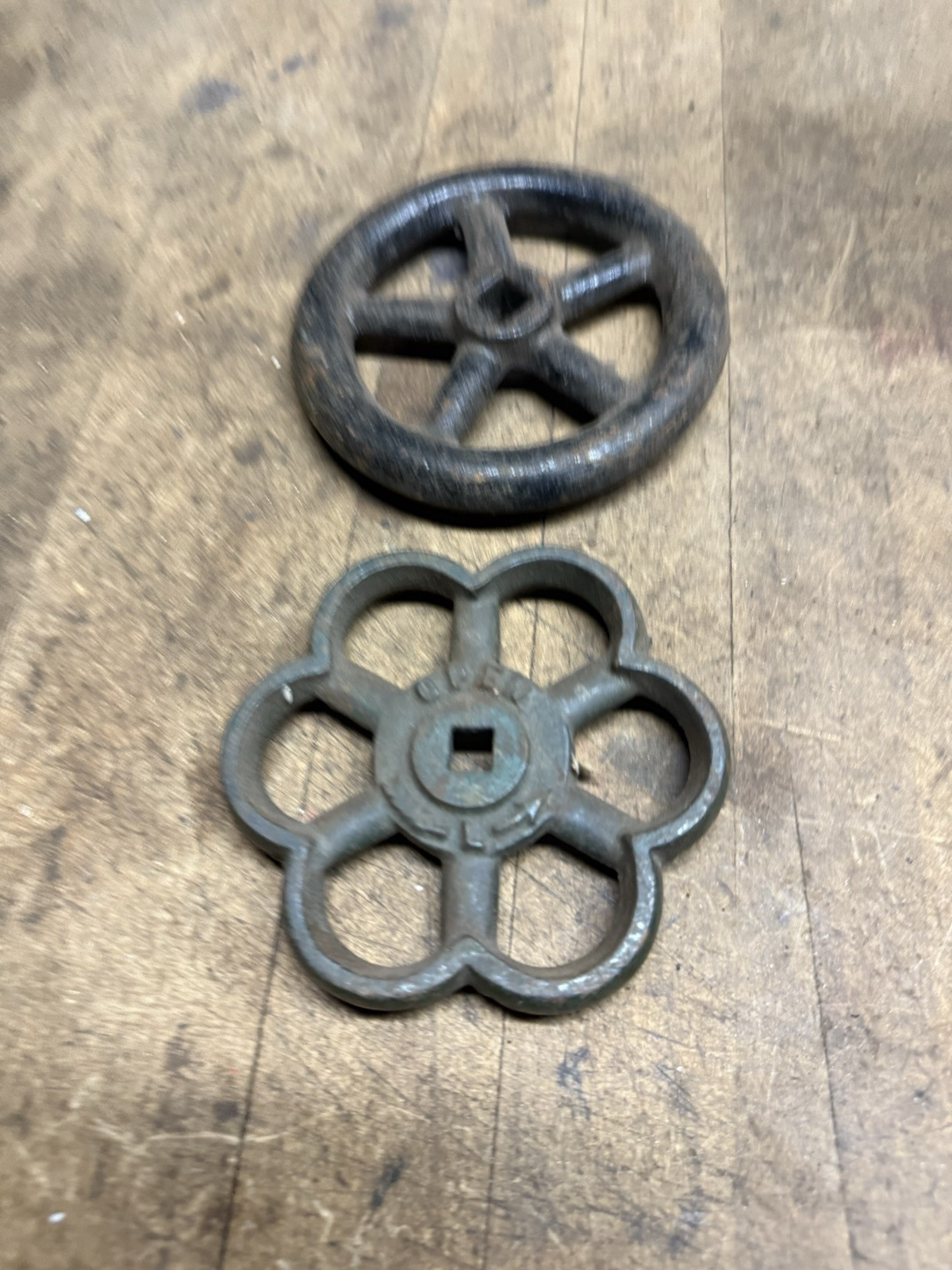 Antique Railroad RR Steam Engine Whistle Valve Spigot Handles Cast Iron Parts