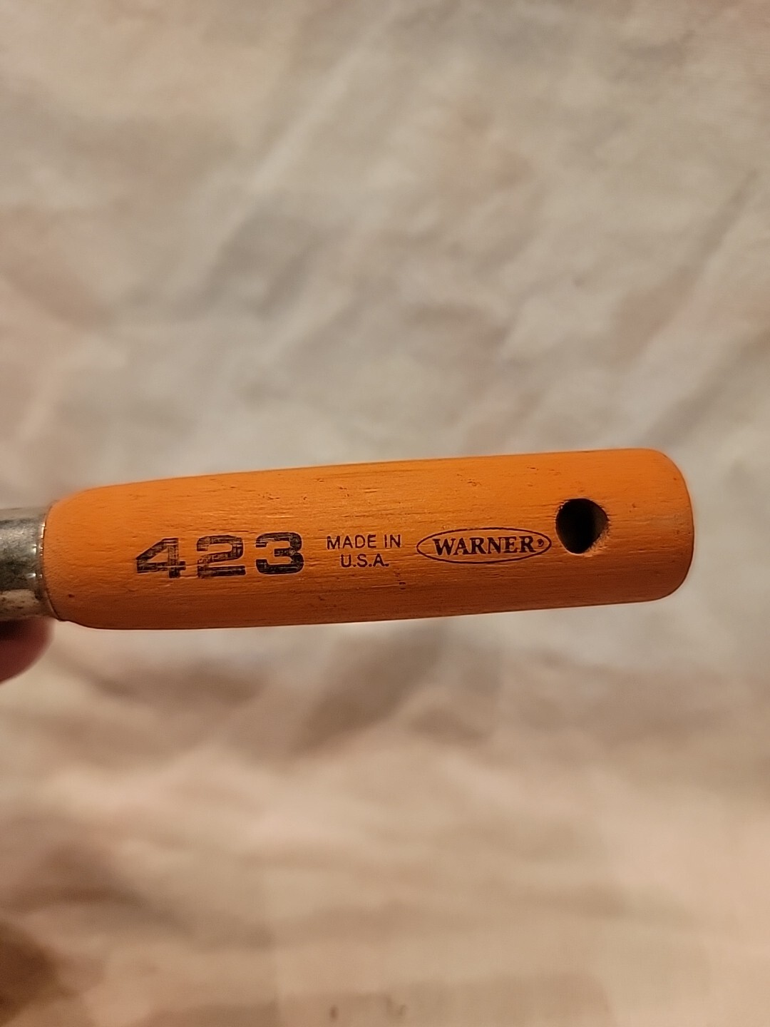 VINTAGE WARNER NO. 423 WOOD WOODEN HANDLE WALLPAPER SEAM ROLLER “NOS” /0824