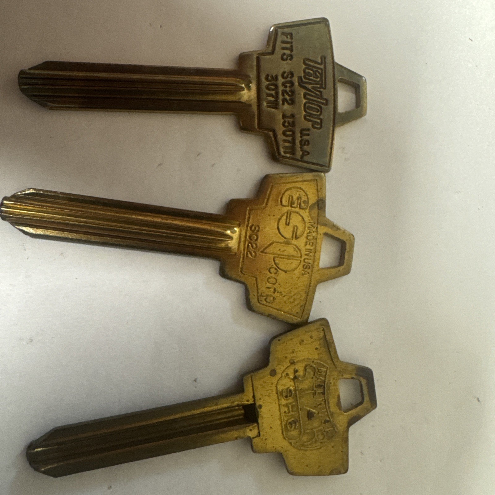 10 cent keys SC22 Key Blank 121 pieces 50brass 71 NP
