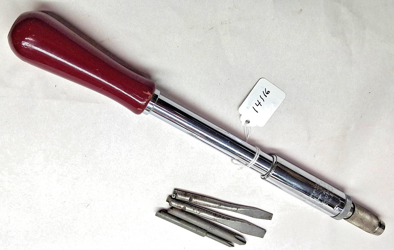 North Bros. Yankee 31A manual return Screw Driver & Box & 4 bits, Pat’d 12/11/23