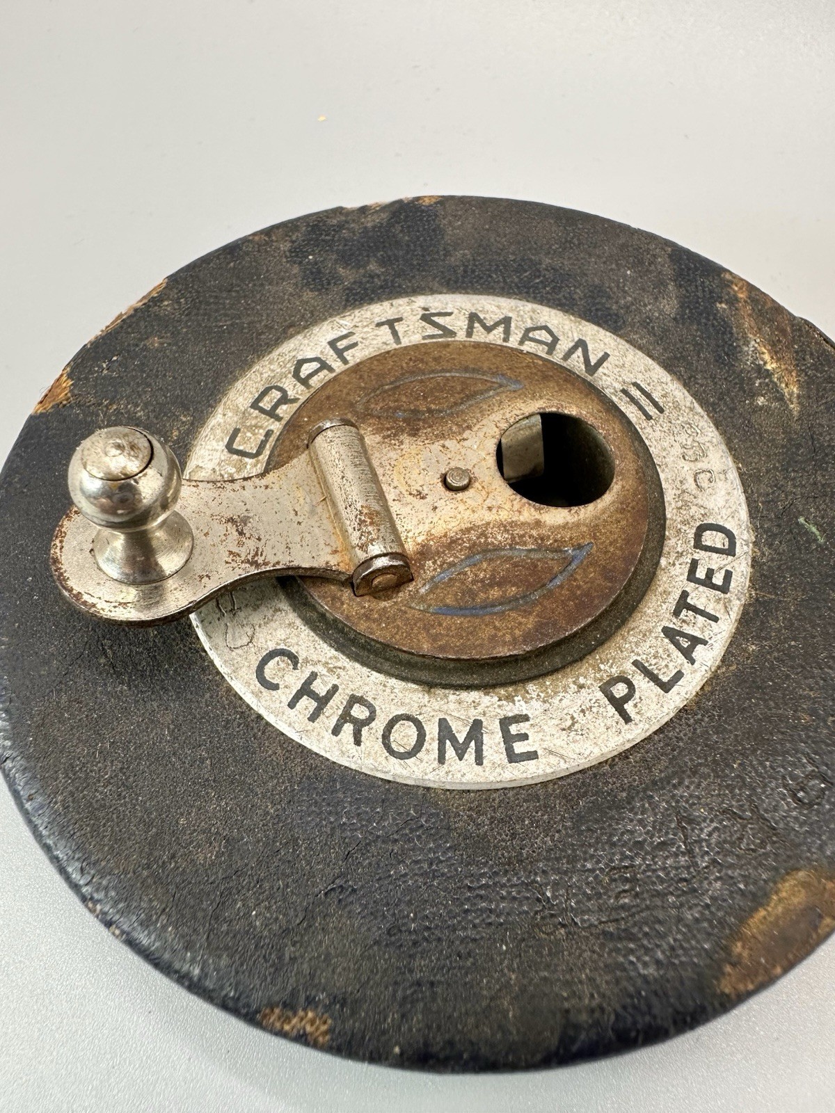 🔶Vintage Craftsman 50 Ft Tape Measure – Chrome Plated – Made in USA
