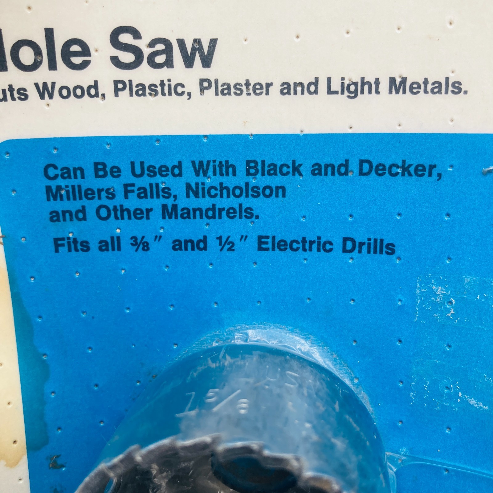 Vintage Rockwell Hole Saw 1 5/8” 80207 For 3/8” & 1/2” Electric Drills New