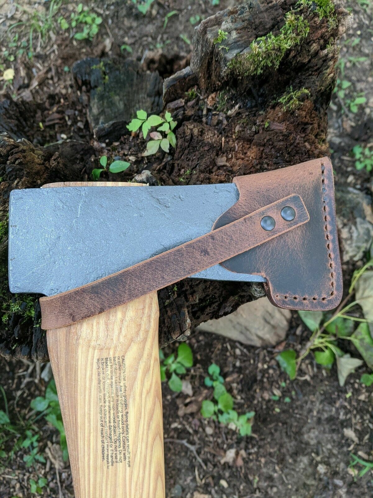 Hults Bruk Bjork Splitting Axe Buffalo Leather Sheath Mask (Axe NOT Included)