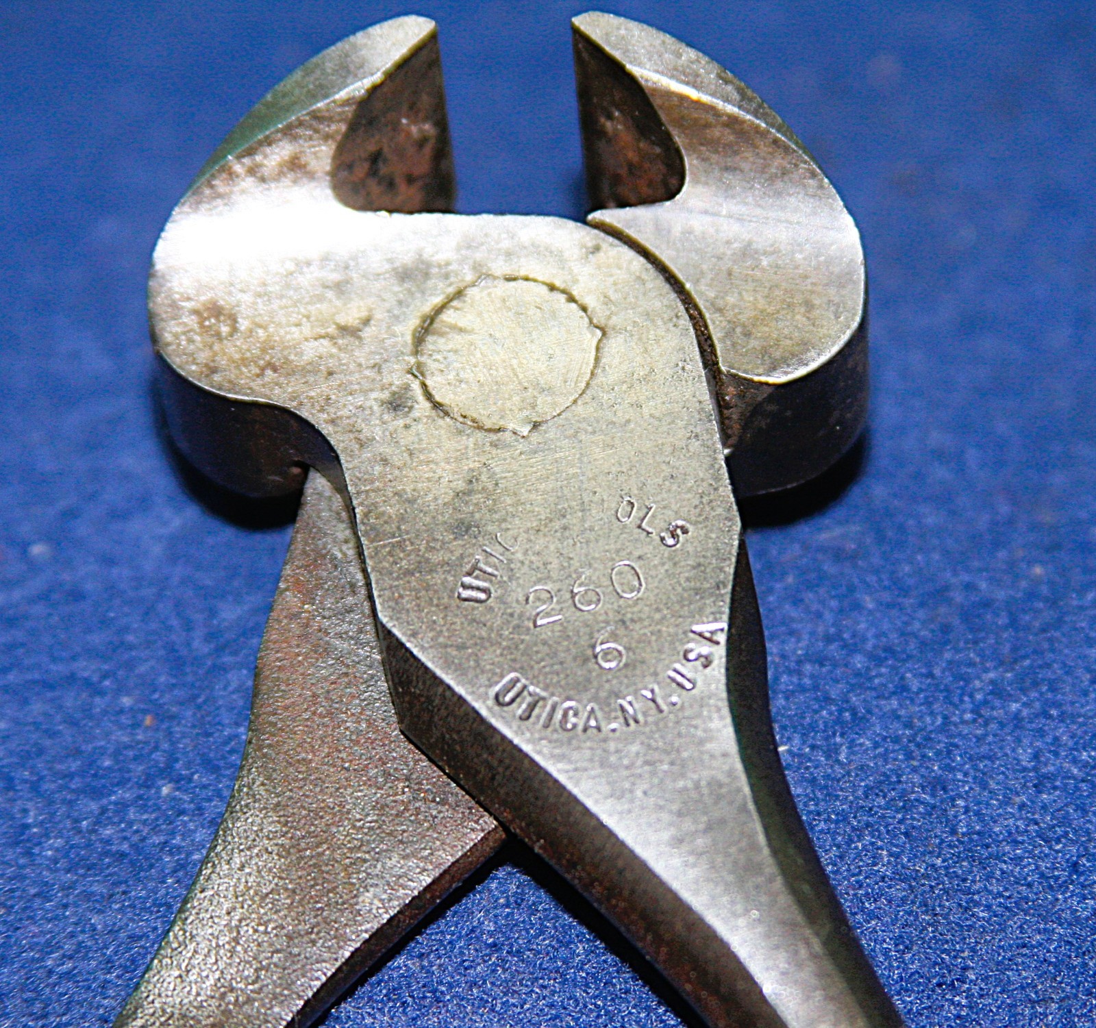 Vintage Utica 260-6 End Nipper Cutting Pliers USA Lubring