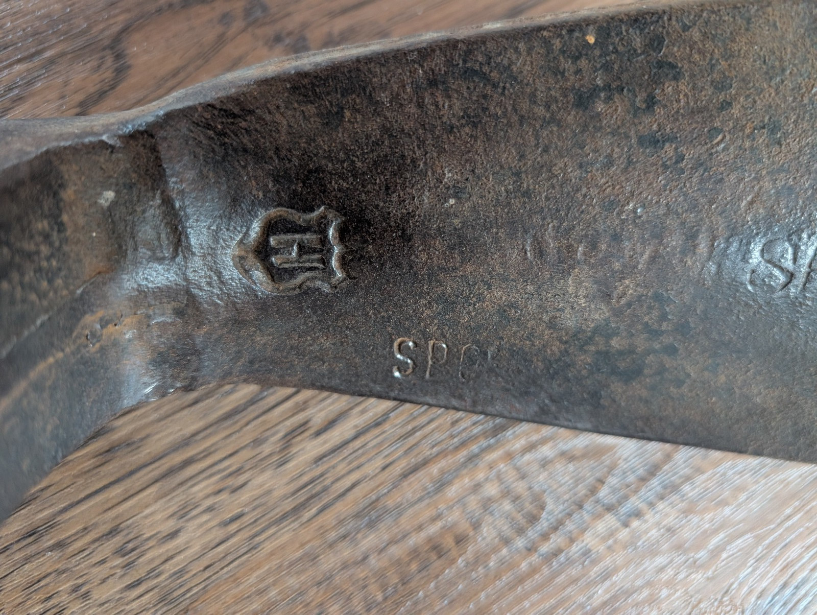 Antique Adze w/ Handle Railroad SPCOS (Southern Pacific) Hubbard 12 x 4 inch