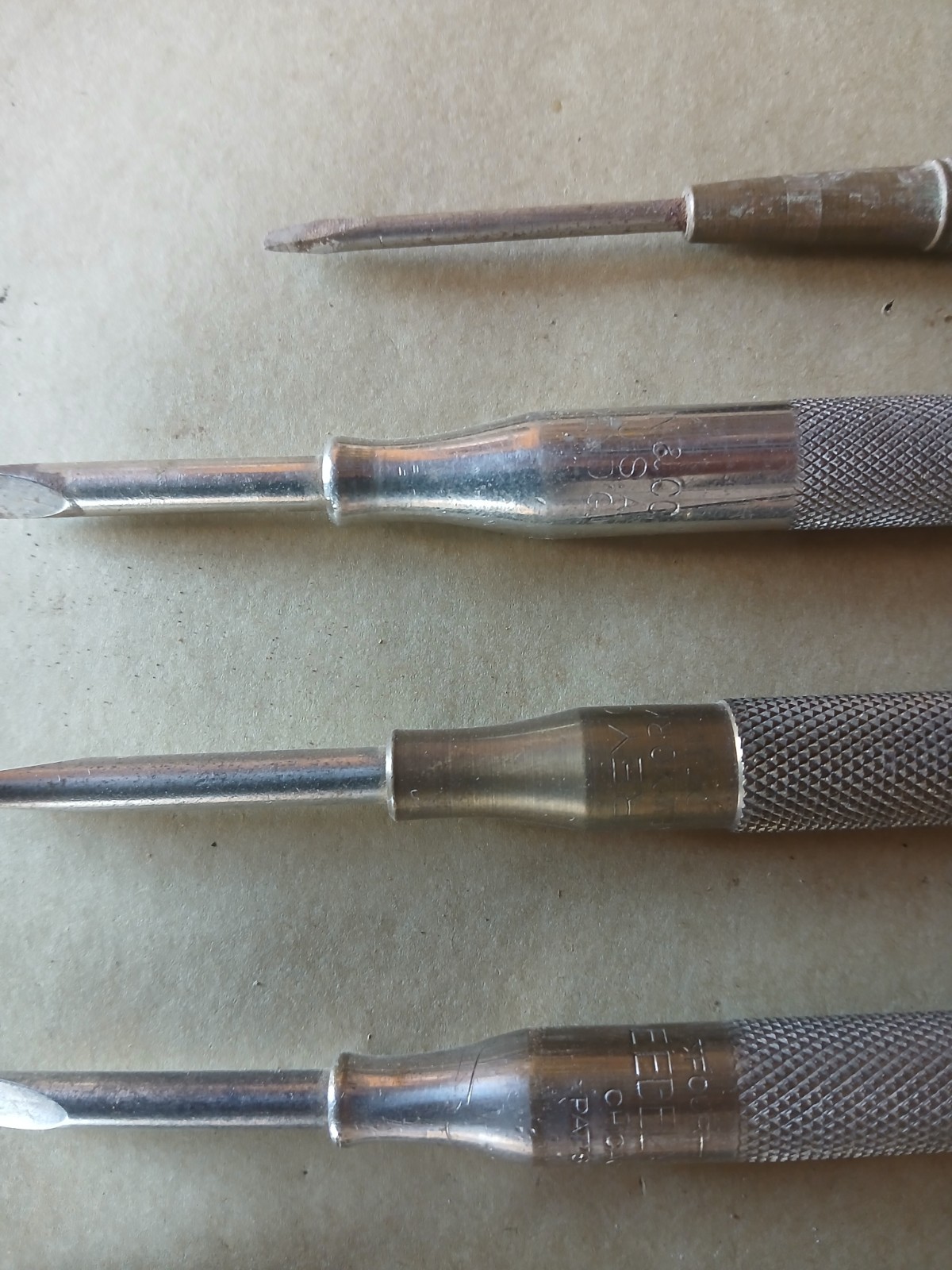 lot of 6 Ornate Brass Nesting Screwdriver Set Gunsmith hudson Tool Frey edelman