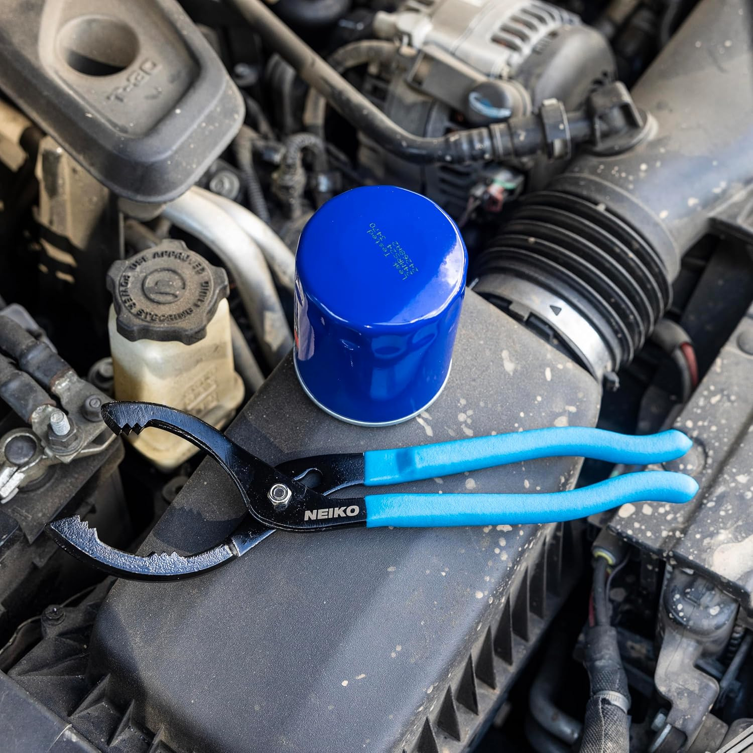 03422A Oil Filter Wrench, 12” Adjustable Oil Filter Pliers, 3 Adjustable Positio