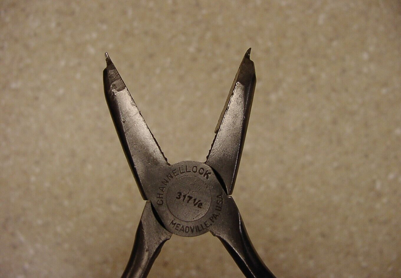 Vintage Channellock 317-1/2,7″ Fine Tip Pliers W/Arrow Design Handles,FAIR,L@@K!