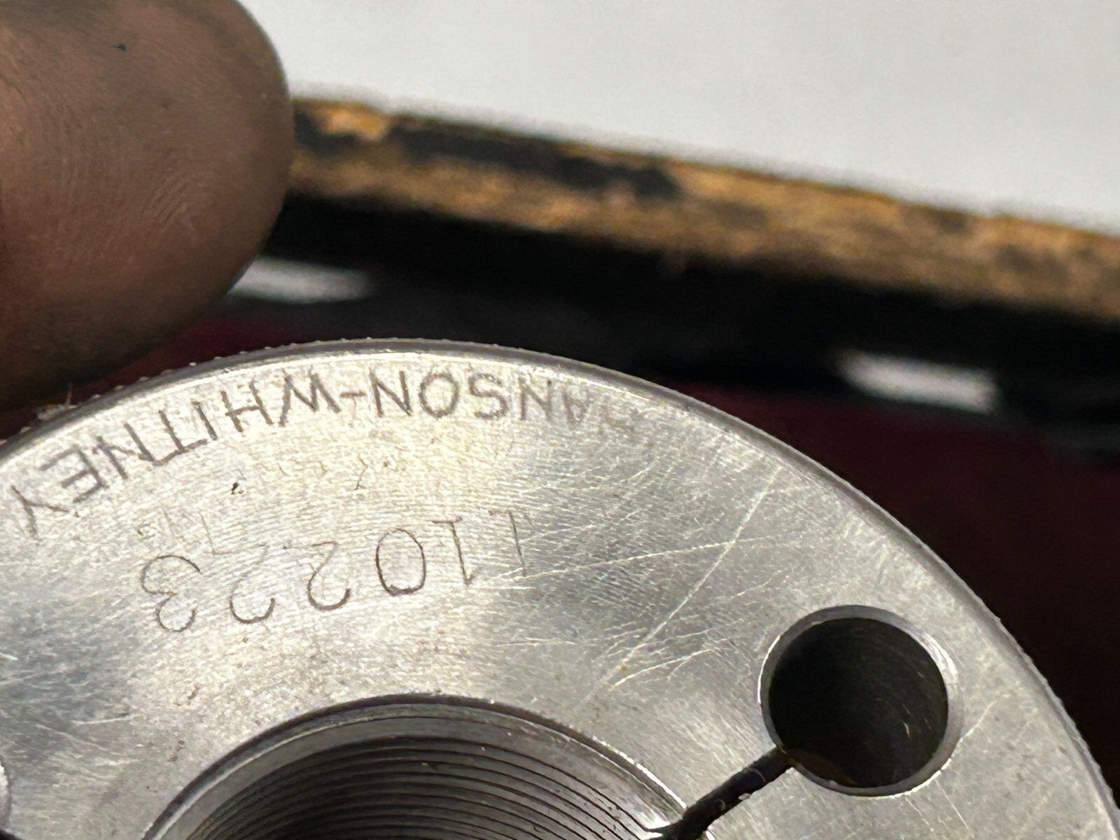 MACHINIST JwCb TOOLS LATHE MILL Hansen Whitney Go Ring Thread Gage 1 – 1/8 – 18