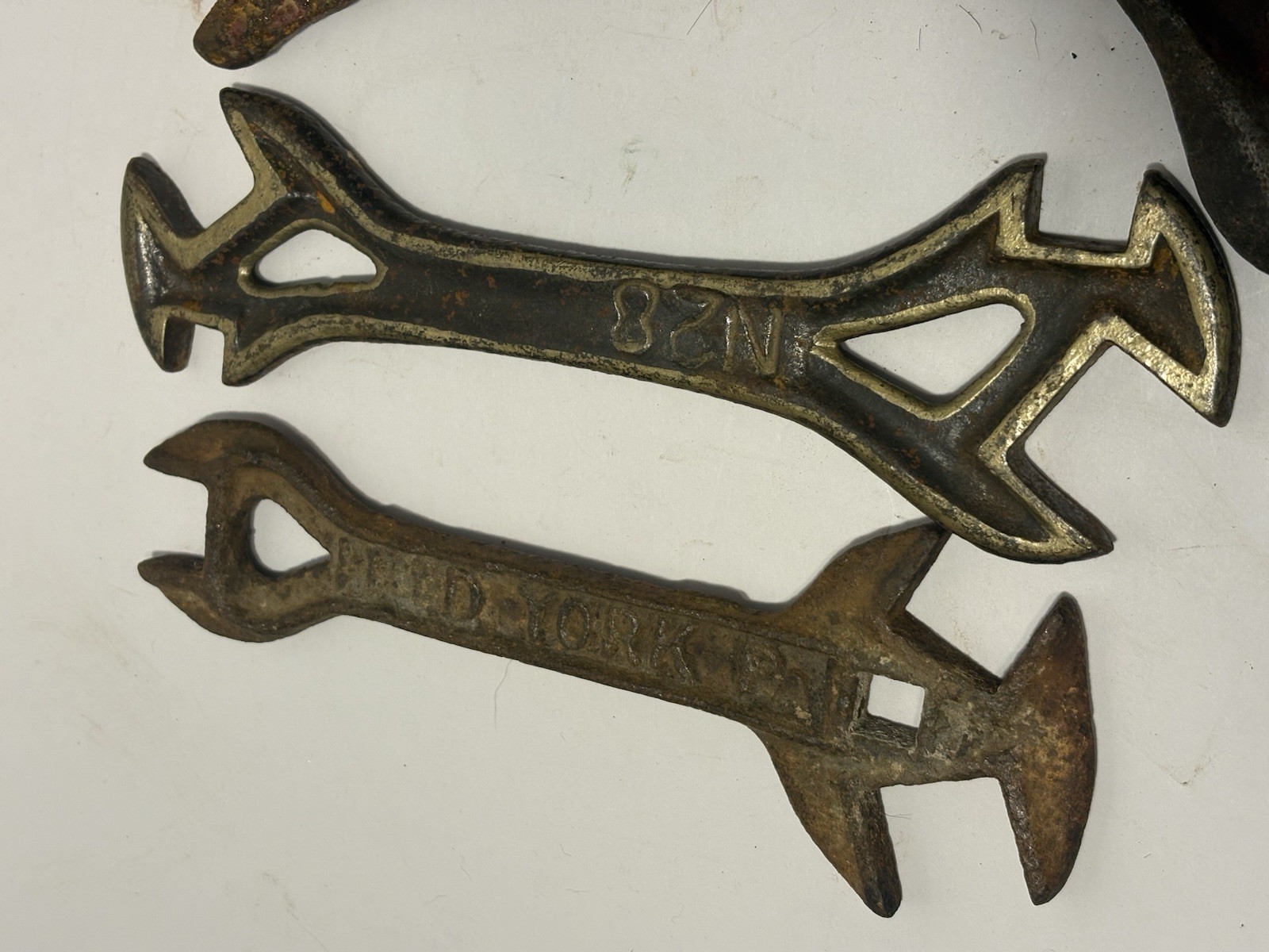 Lot Of 9 Antique Farm Implement Wrenches Multi Tractor Wrench Tool