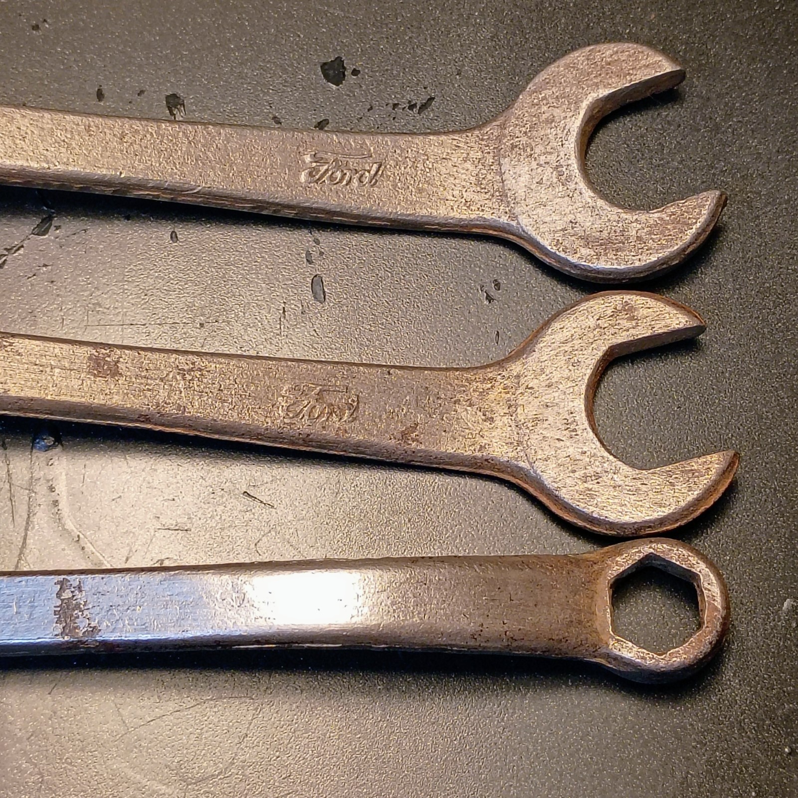 Set Of 3 Antique Early 1900s Ford S Curve Auto Wrenches Cleaned And Oiled