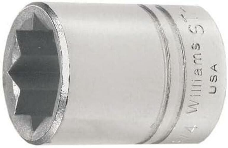 Williams 3/4 Shallow Socket 1/2 Drive 8 Point