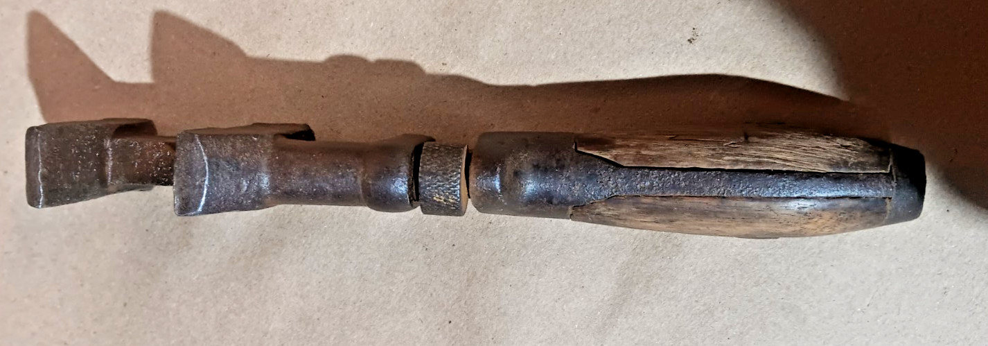 Vintage Antique Coes Wrench Co. Worchester Mass 9″ Monkey Wrench Wood Handle