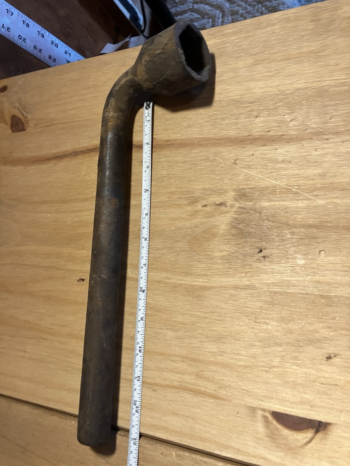 2-1/4 In Hex L Wrench Heavy Duty Vintage Tractor Farm Equipment Lug Tool Solid