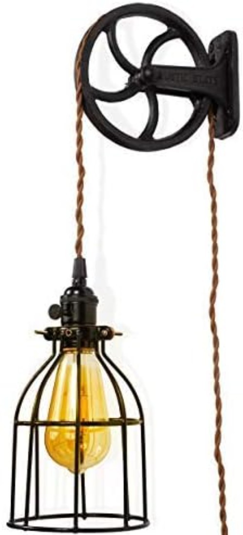 Industrial Cast Iron Pulley for Custom Make Rustic Lamp