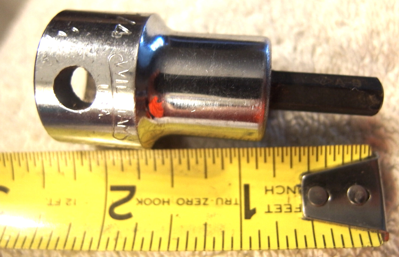 1/4″ ad Williams Tools USA SA-8, 1/2″ Drive Socket Hex allen Bit VTG tool