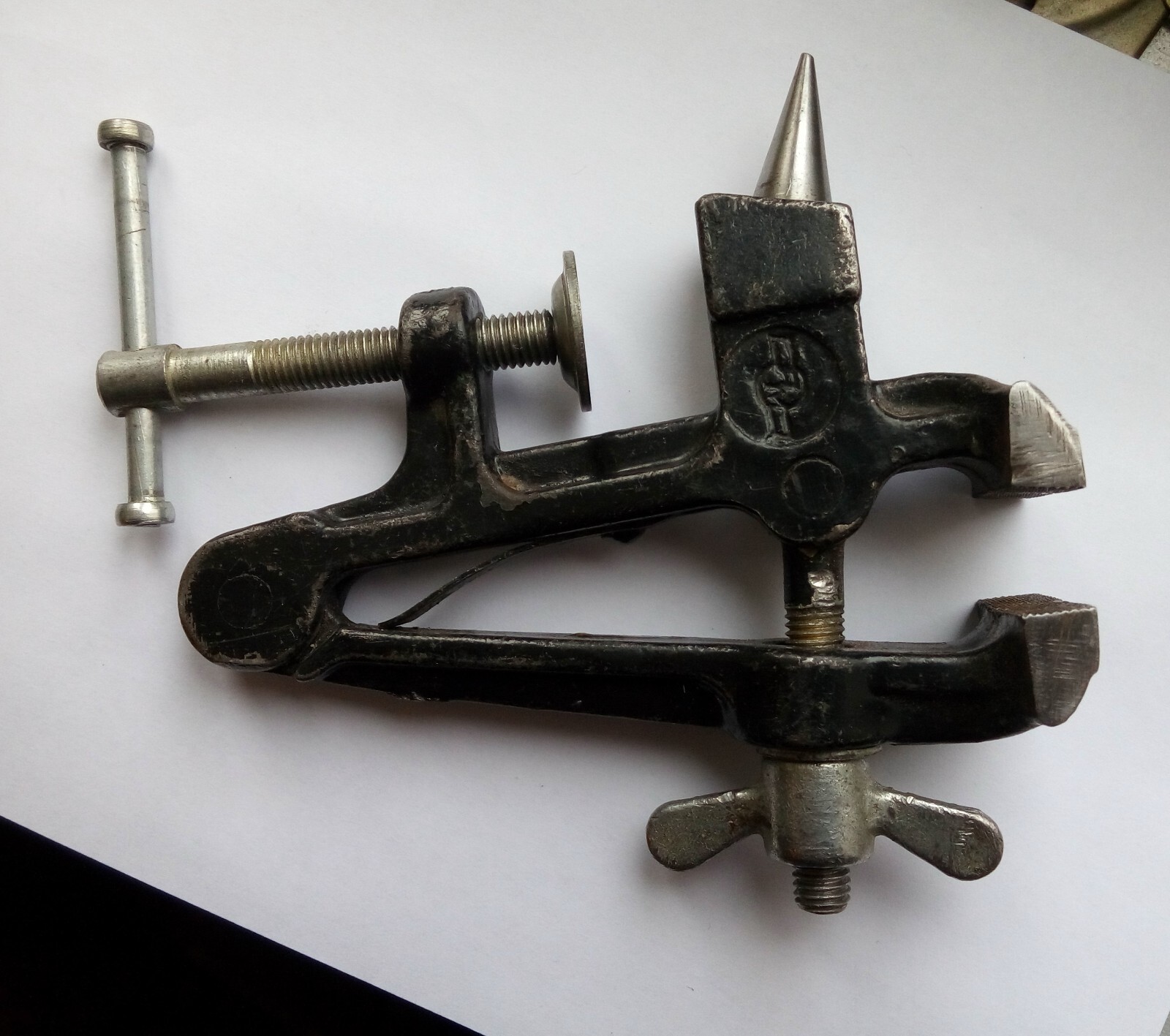 Soviet Vintage mini Vise Jewelry with Anvil Made in USSR 1970s