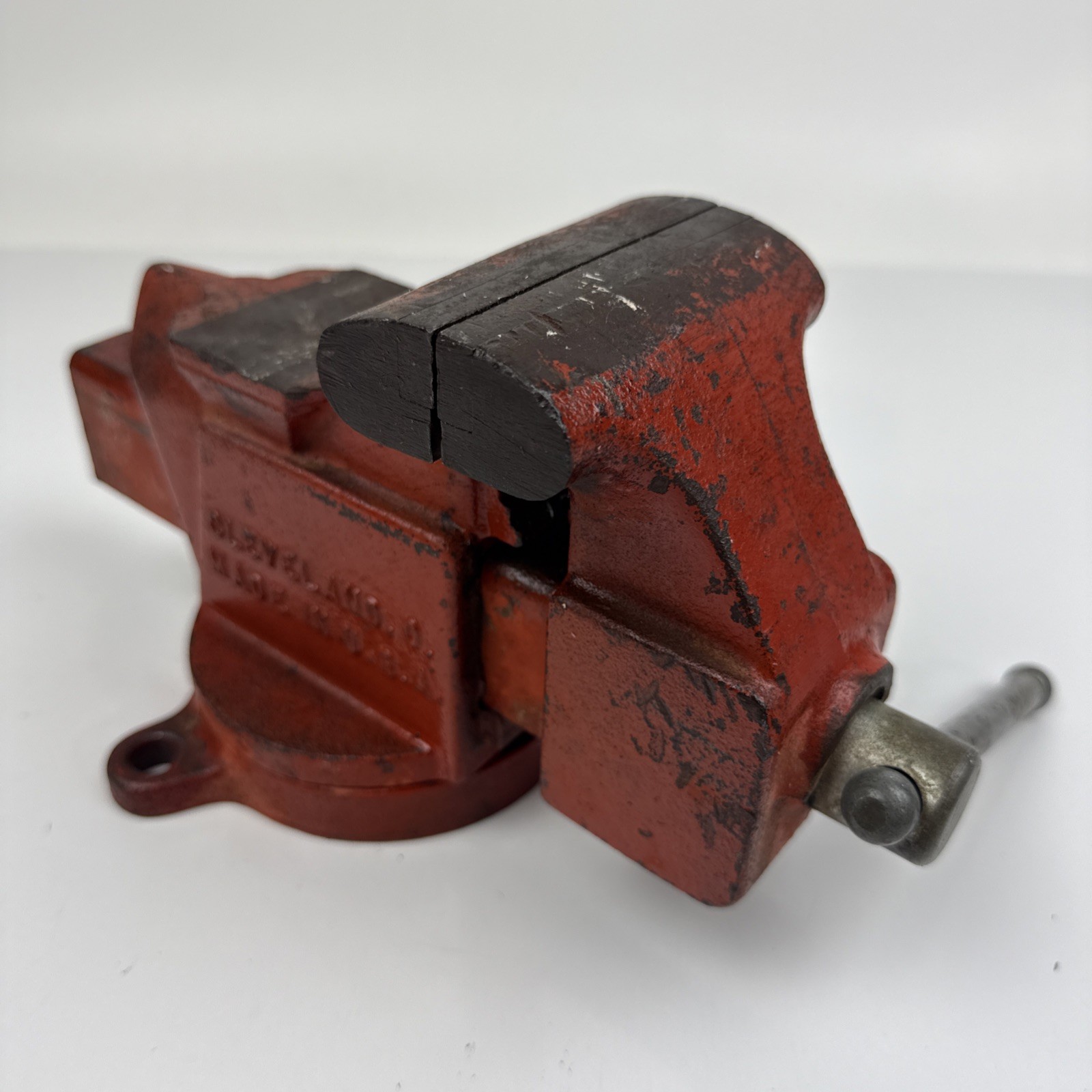 NICE! Vtg COLUMBIAN Bench Vise D43-1/2 Swivel Base 3-1/2″ Jaws, Anvil, Pipe Jaws