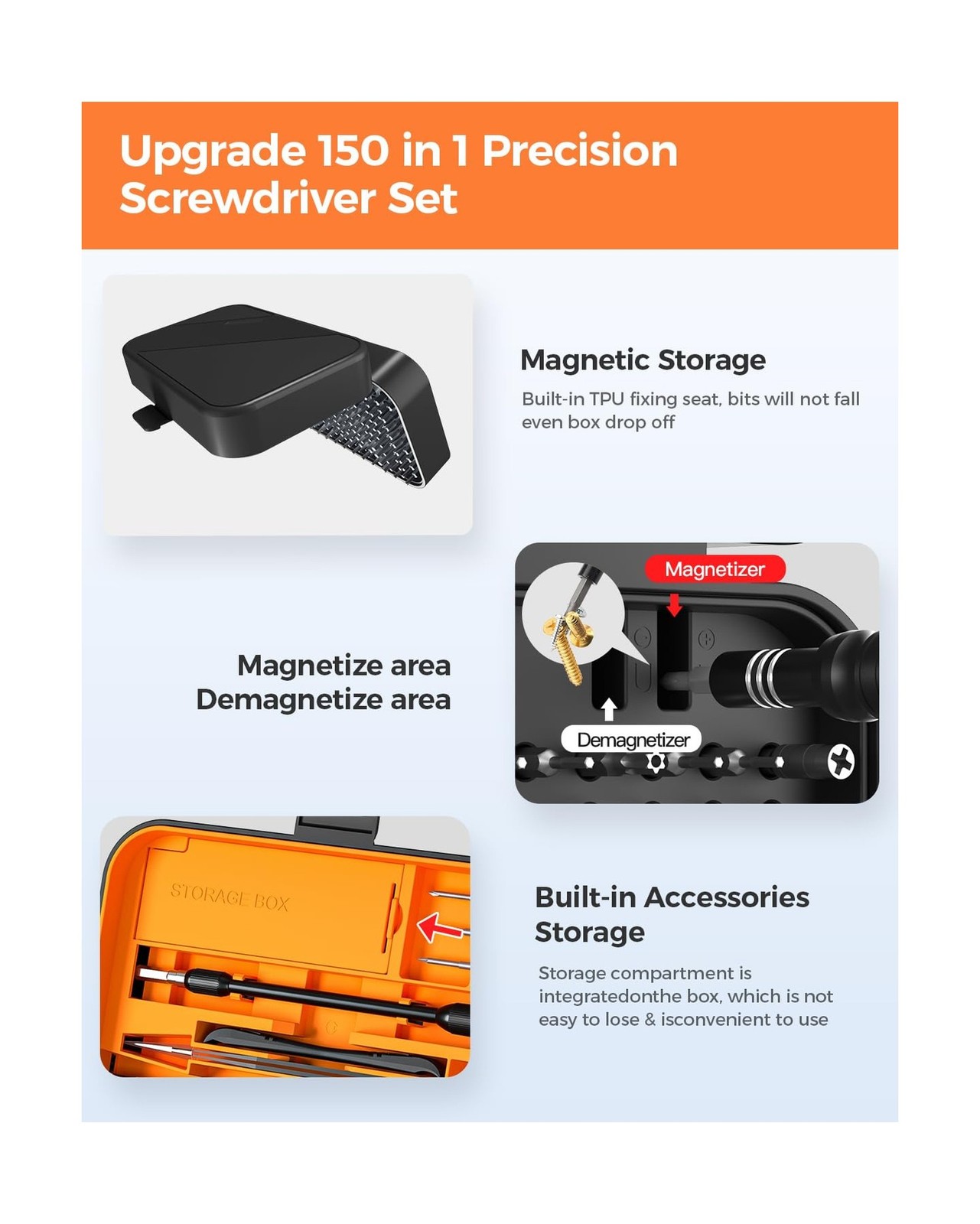 Precision Screwdriver Set, SOONAN 150 in 1 Electronics Tool Kit… FAST USA SHIP