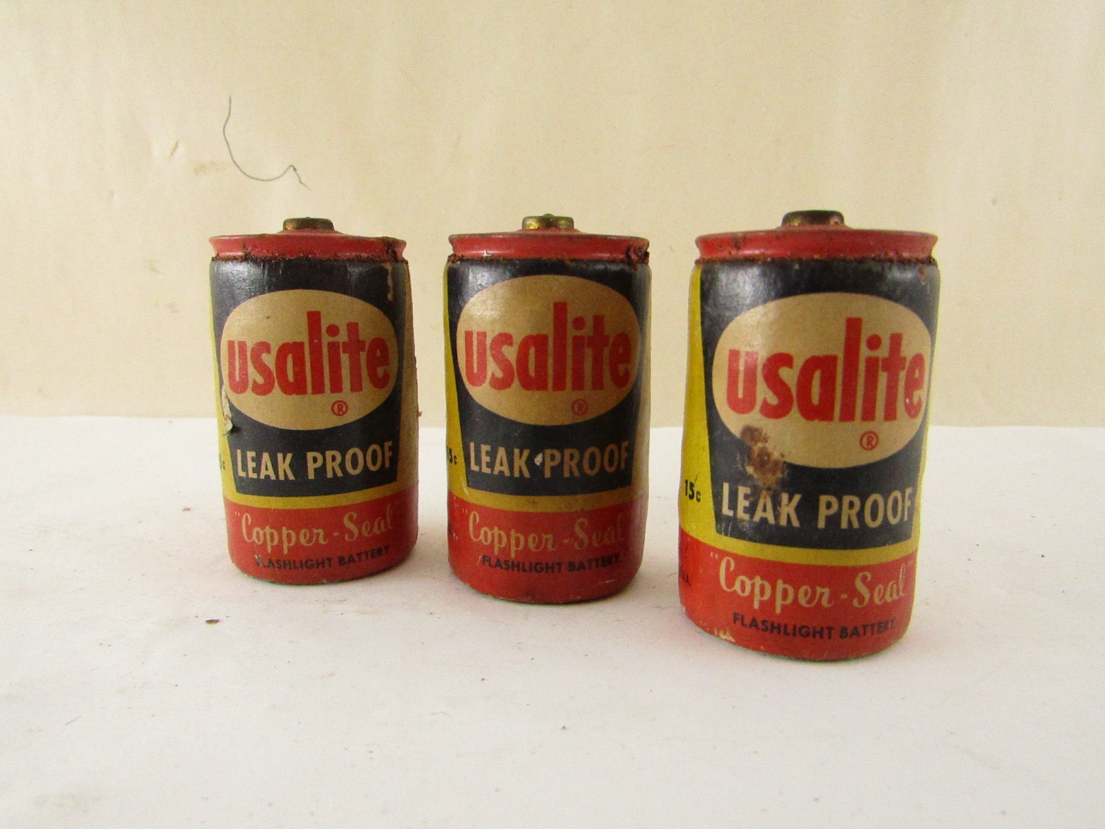 Lot of 3 USALITE D Cell Batteries