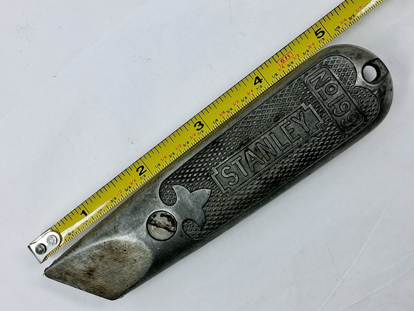 Vintage Stanley No. 199 Fixed Blade Utility Knife Box Cutter Tool Made in USA