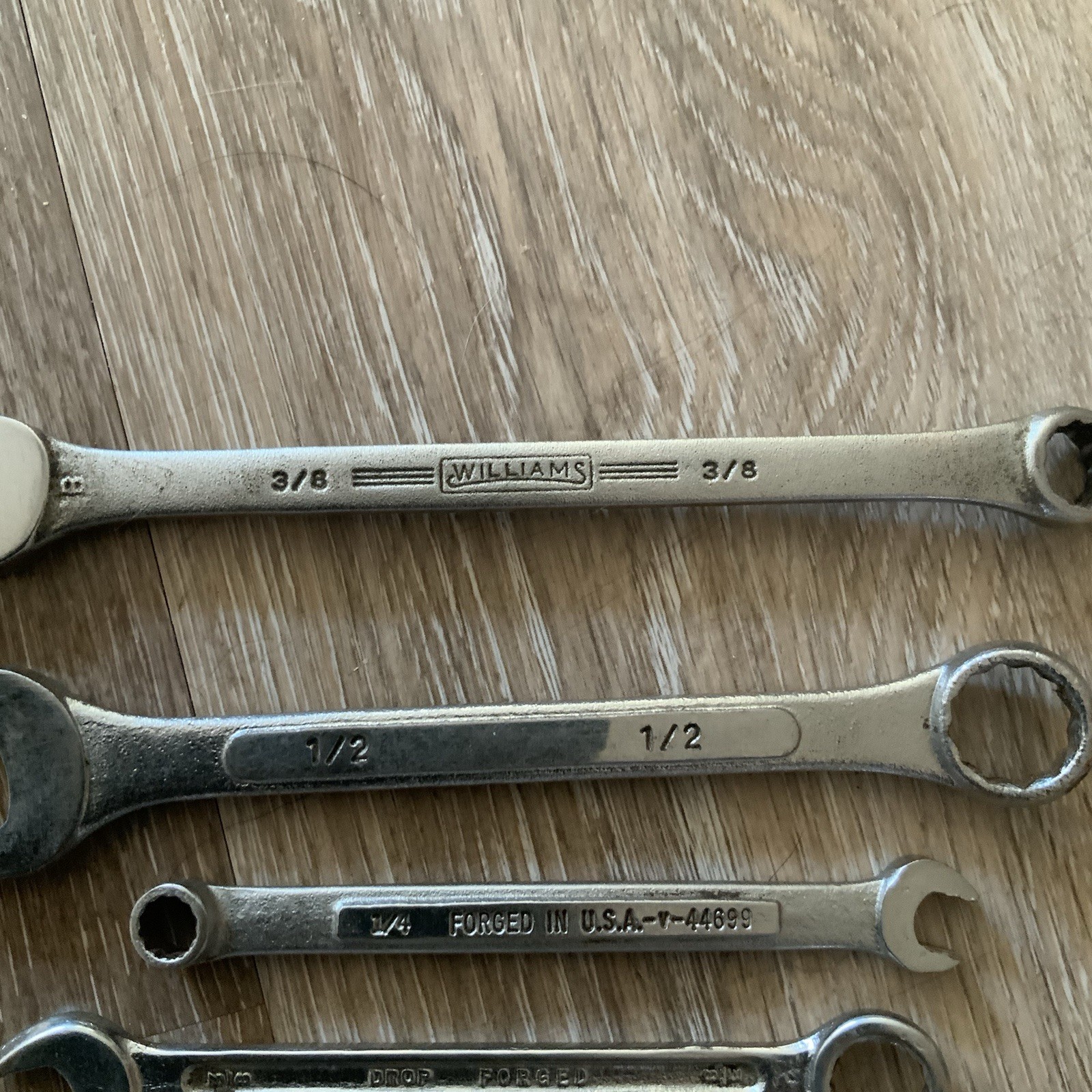 21 Pcs Vtg Mixed Lot Combination wrenches USA Various Brands Small Sizes