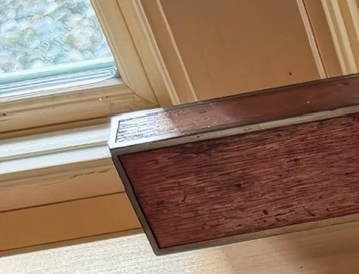 Vintage 24-in Wood Level – STANLEY Wood And Brass Dated 5/8/1906 #1093