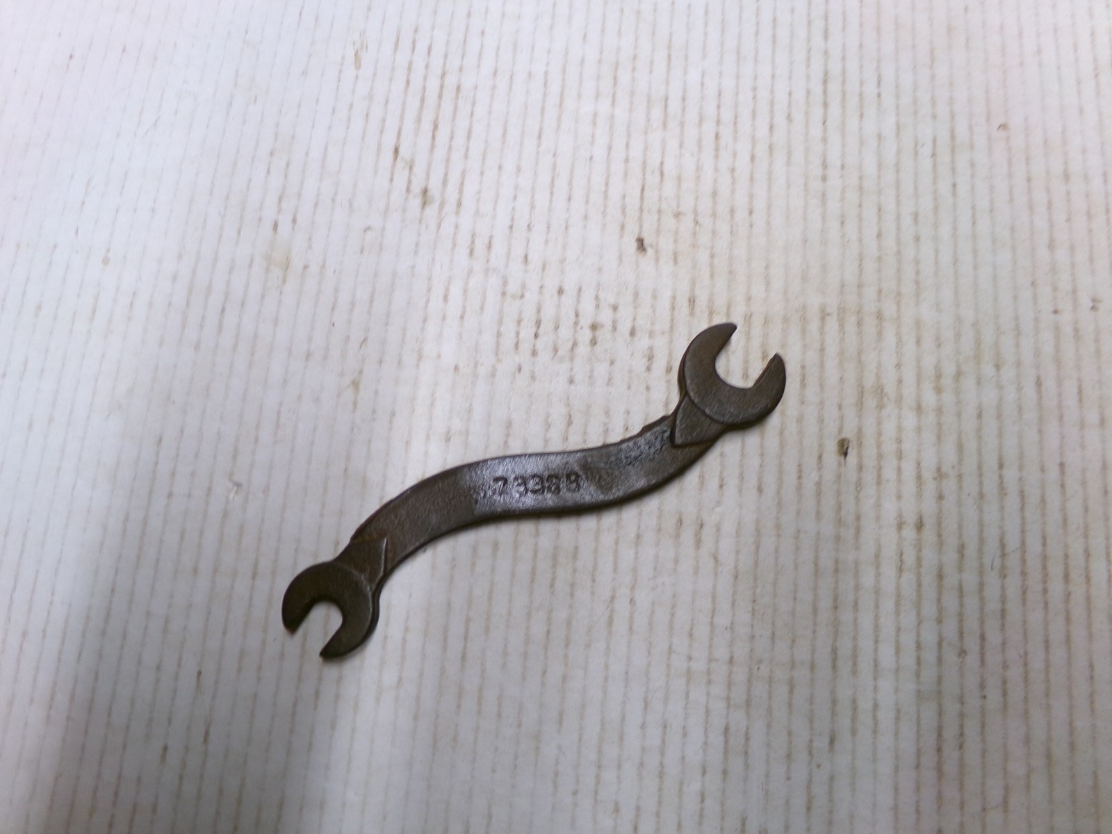 Double Open End S Curved 7″ Wrench 1/2″ x 5/8″ Vintage Tool