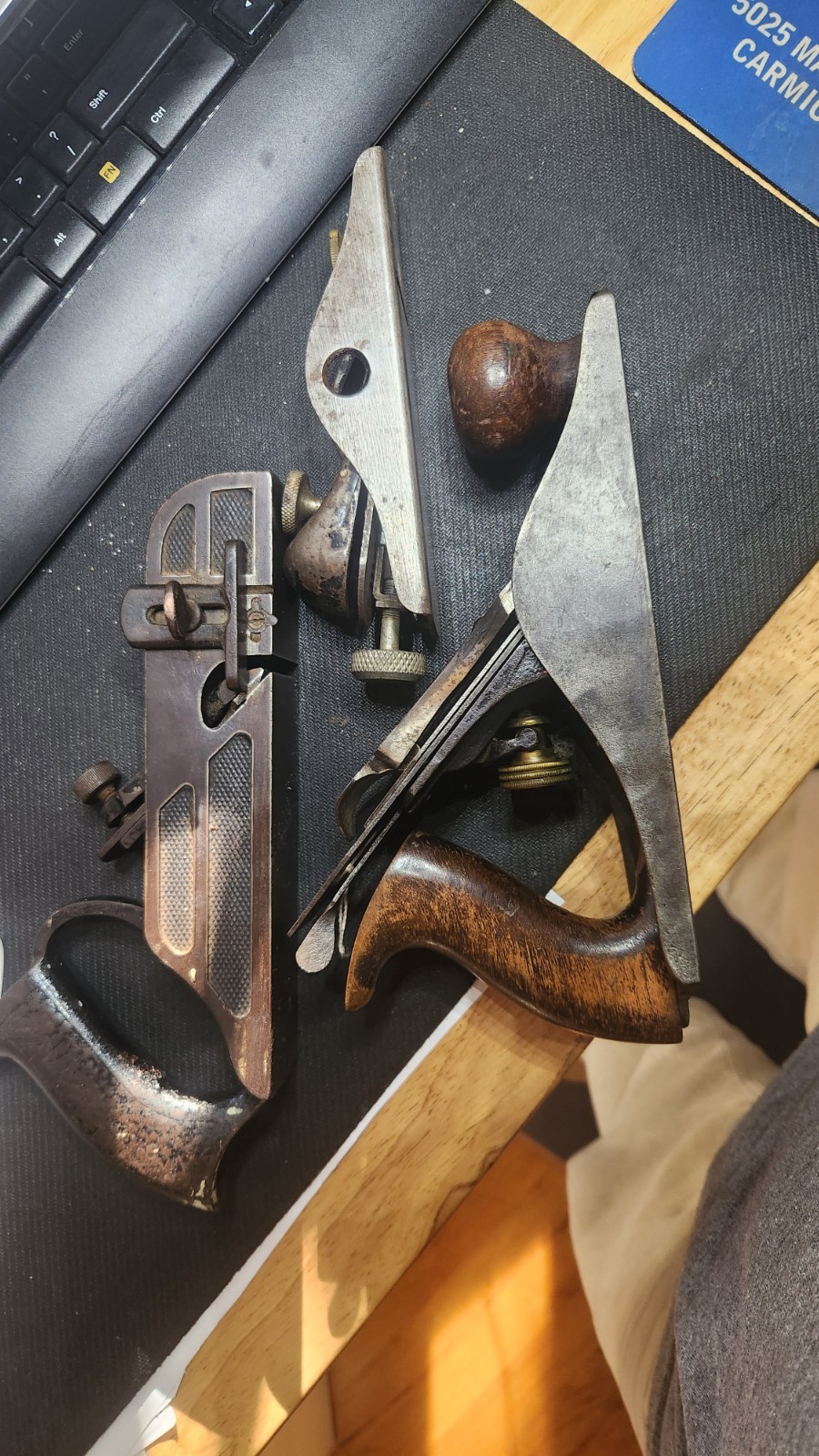 Stanley #118 Block Plane, #190 and a NoName #4